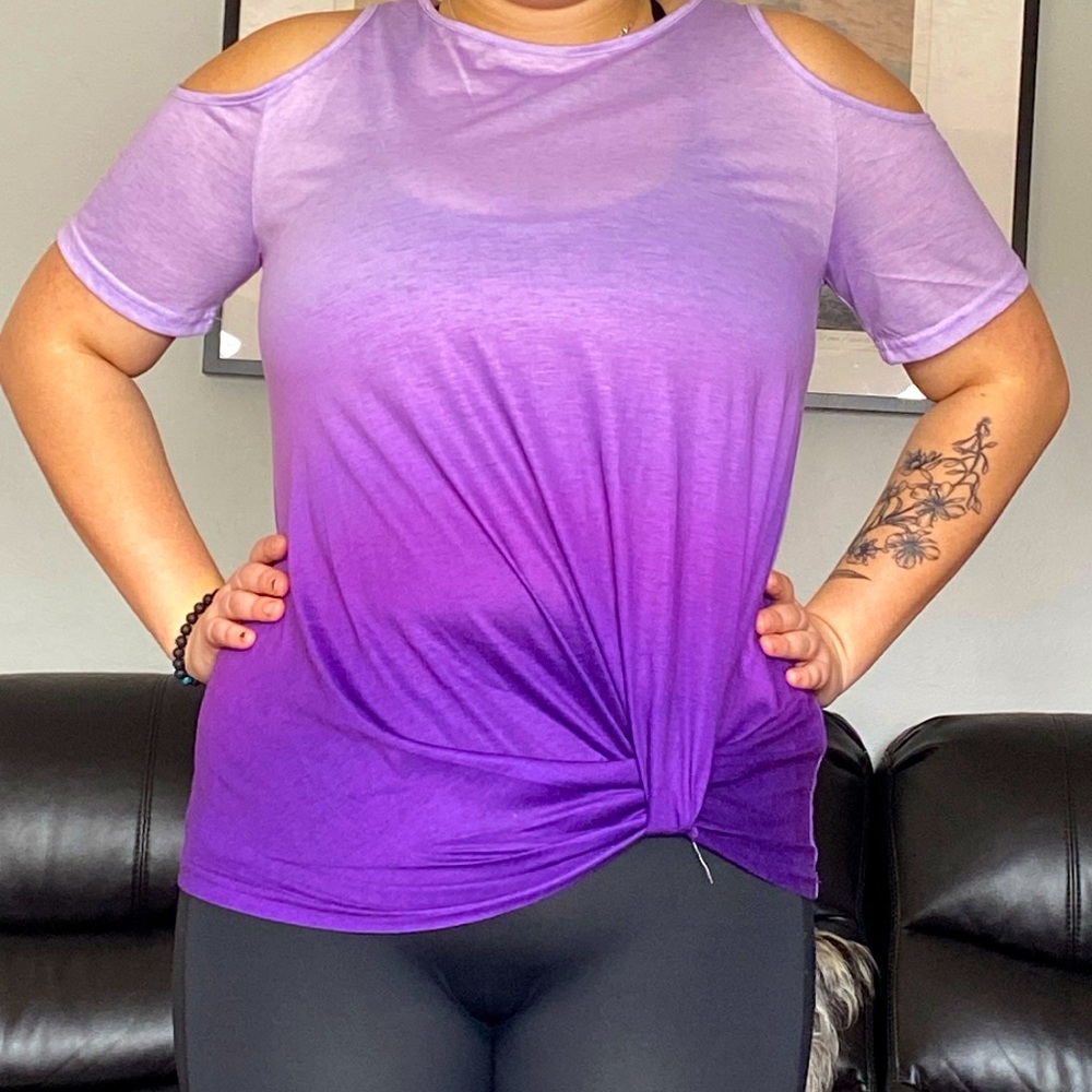 Cold shoulder top